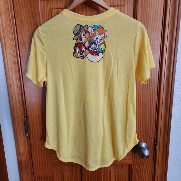 Disney Chip 'n Dale Rescue Rangers Yellow Tee Large - Picture 2 of 4
